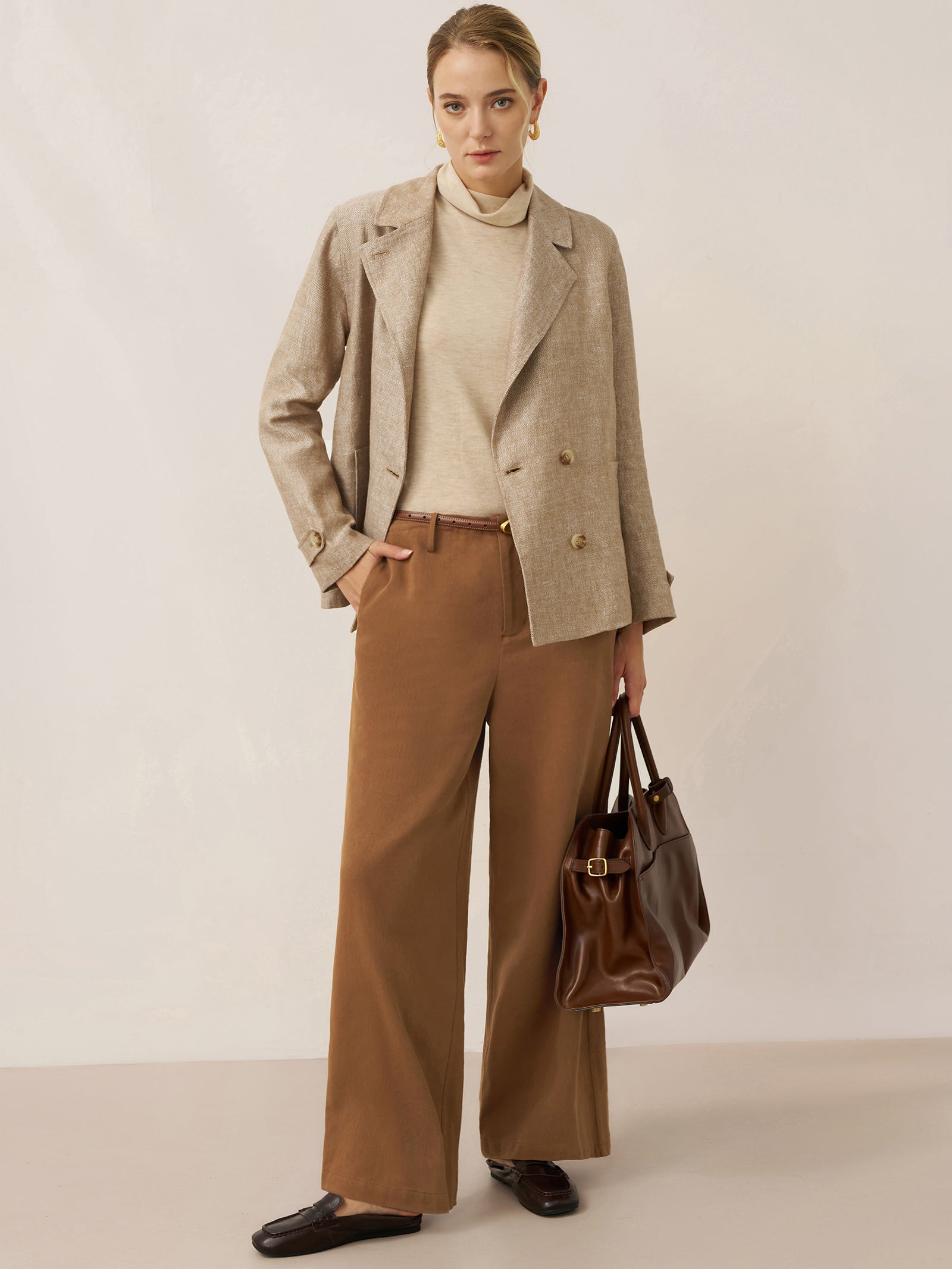 Tencel Linen Drawstring Straight Leg Pants RACHEL Tencel Linen Drawstring Straight Leg Pants RACHEL