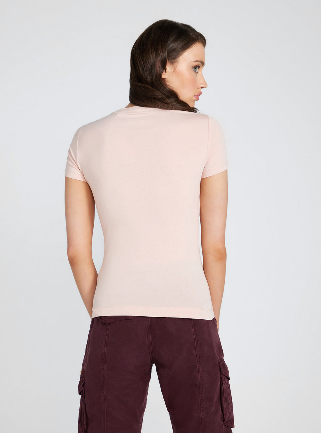 Eco Light Pink Flower Triangle Logo T-Shirt