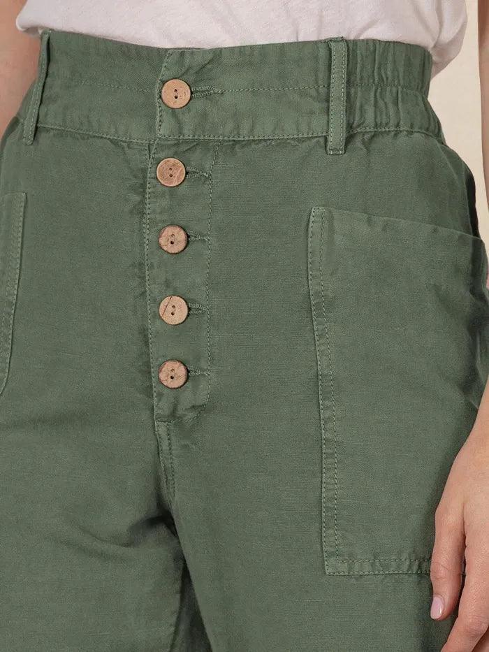 Linen Simple Button Fly Trousers HEIDI Linen Simple Button Fly Trousers HEIDI