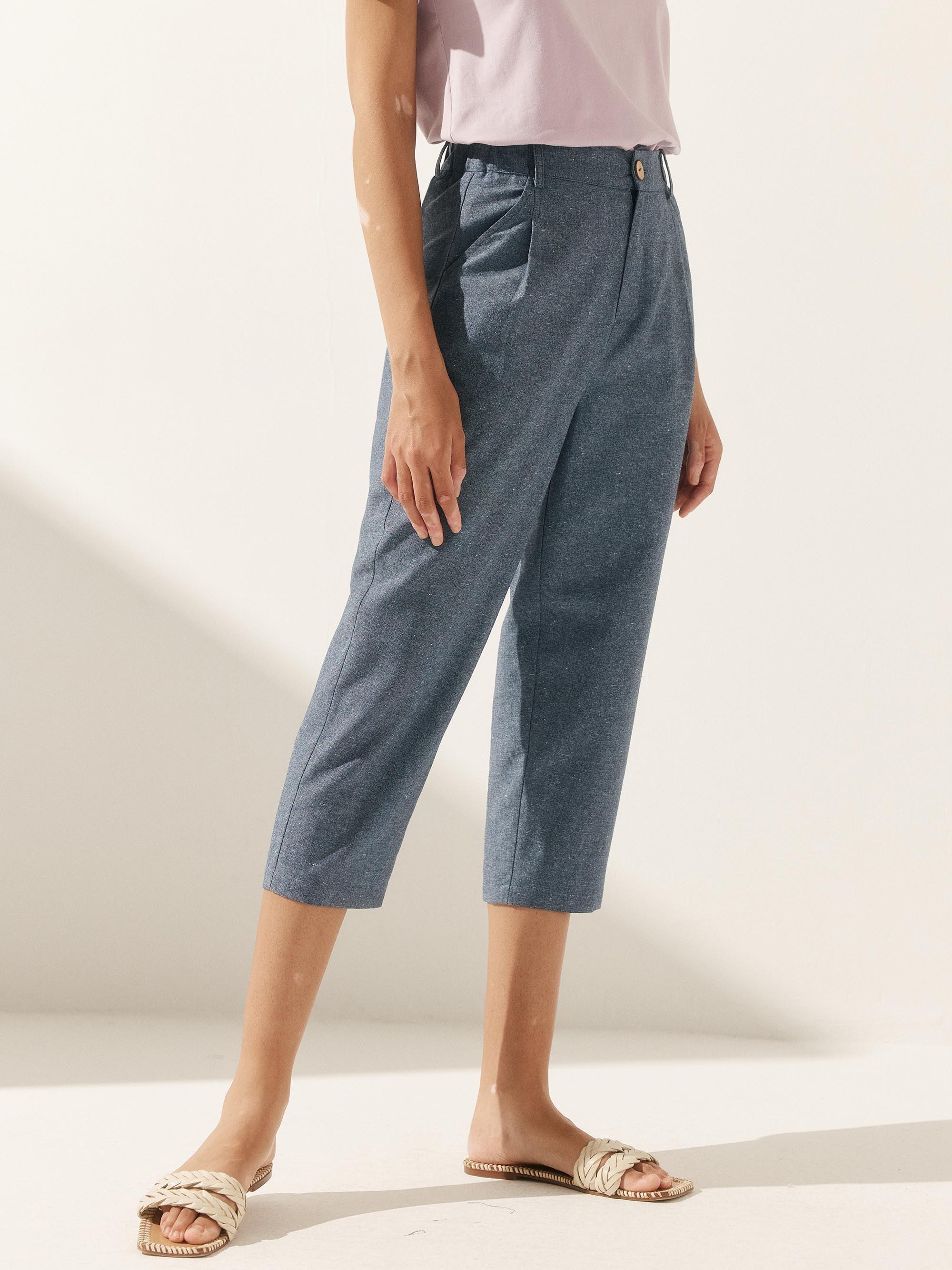 Linen Easy Elastic Waist Pants Linen Easy Elastic Waist Pants