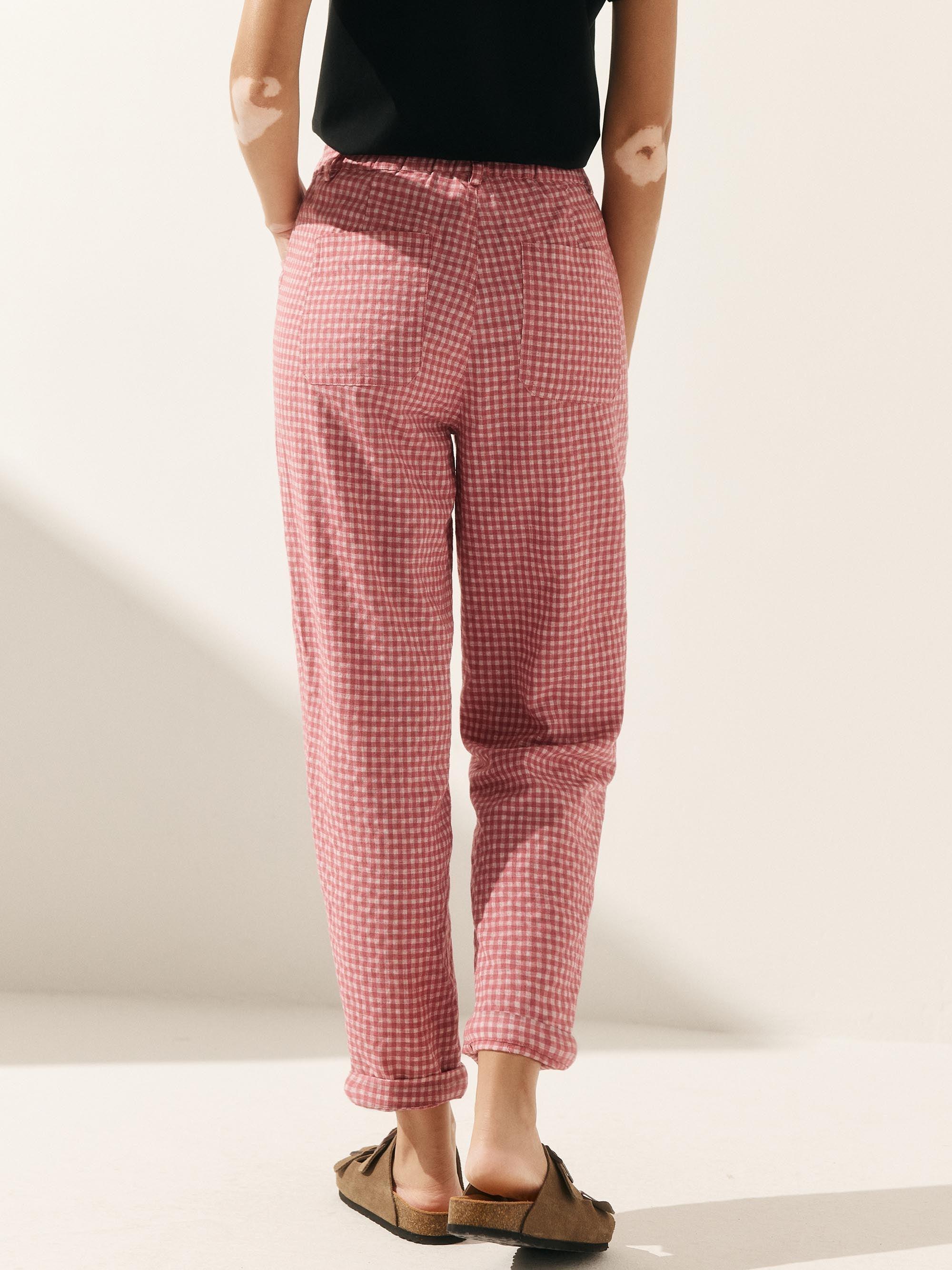 Linen Simple Button Fly Trousers HEIDI Linen Simple Button Fly Trousers HEIDI