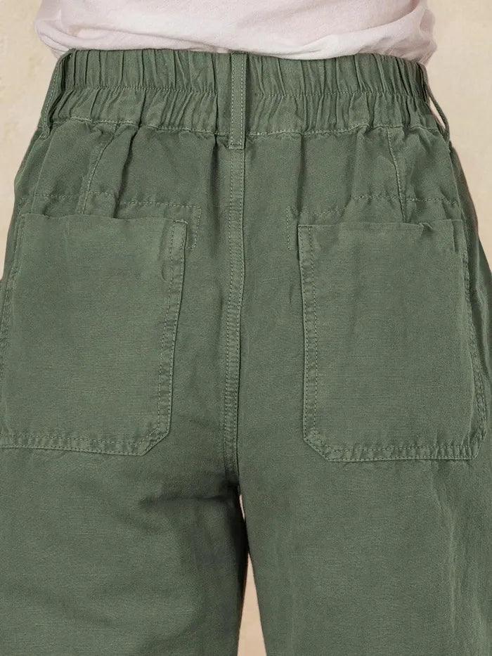 Linen Simple Button Fly Trousers HEIDI Linen Simple Button Fly Trousers HEIDI