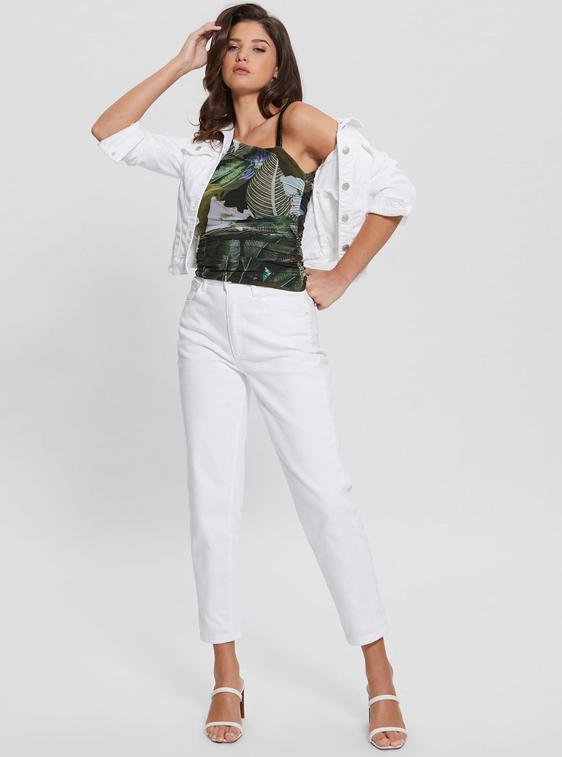 Eco Moonlit Tropic Garden Dinah Top Eco Moonlit Tropic Garden Dinah Top
