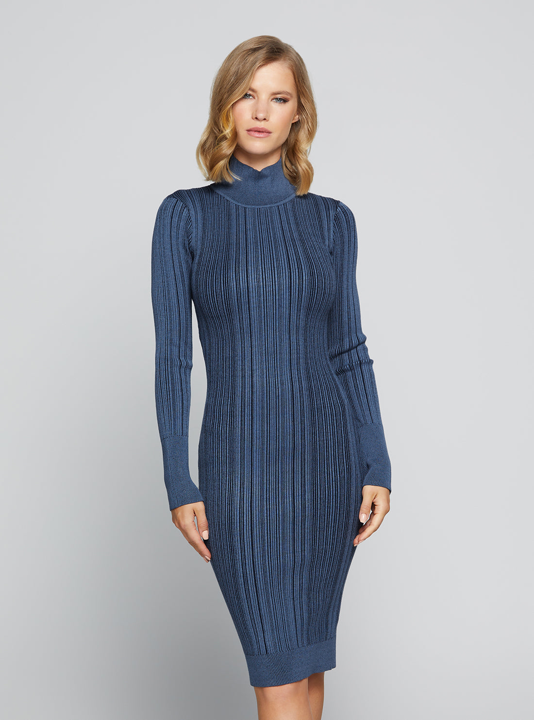 Eco Sea Blue Colette Midi Dress