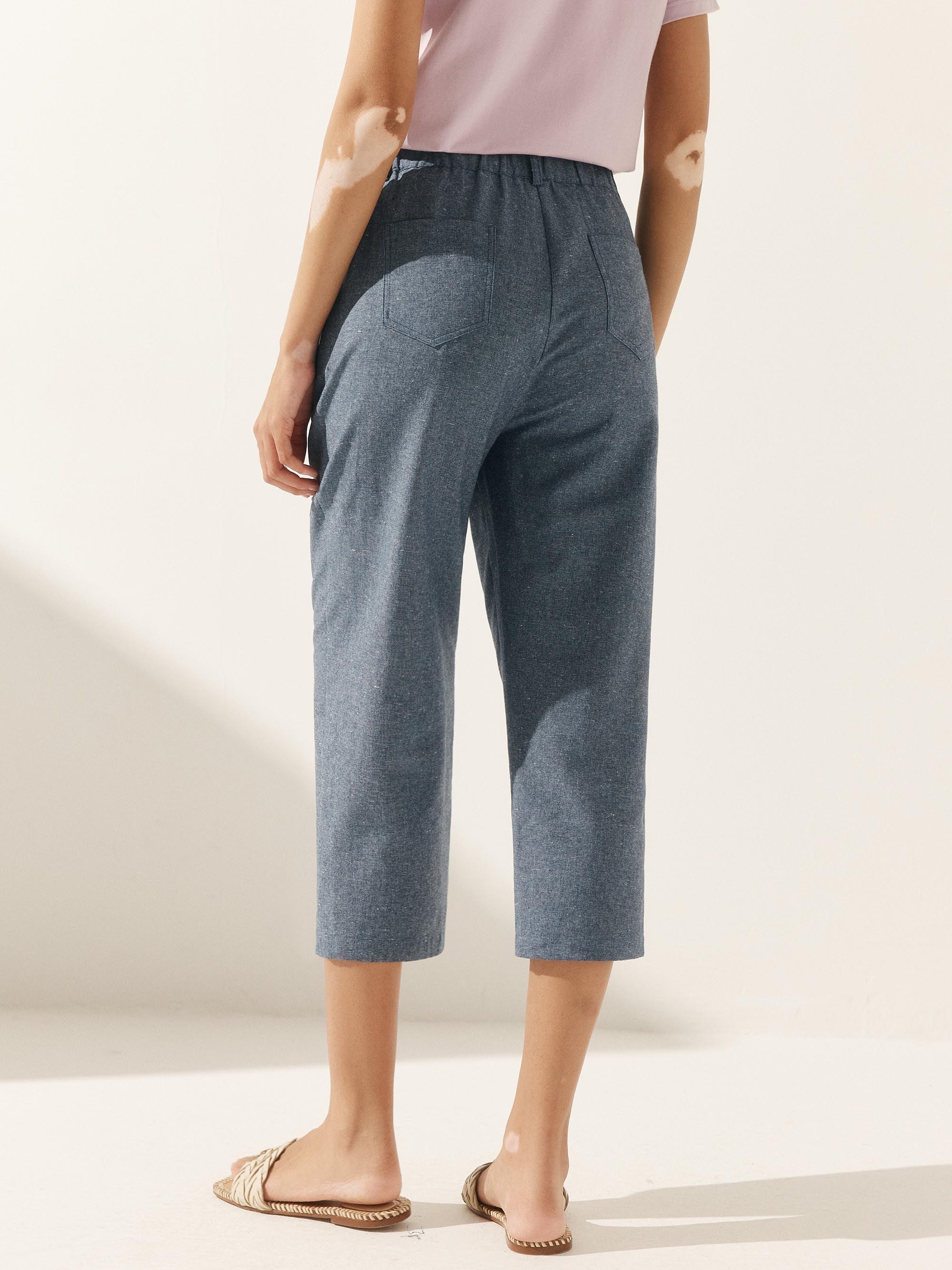 Linen Easy Elastic Waist Pants Linen Easy Elastic Waist Pants