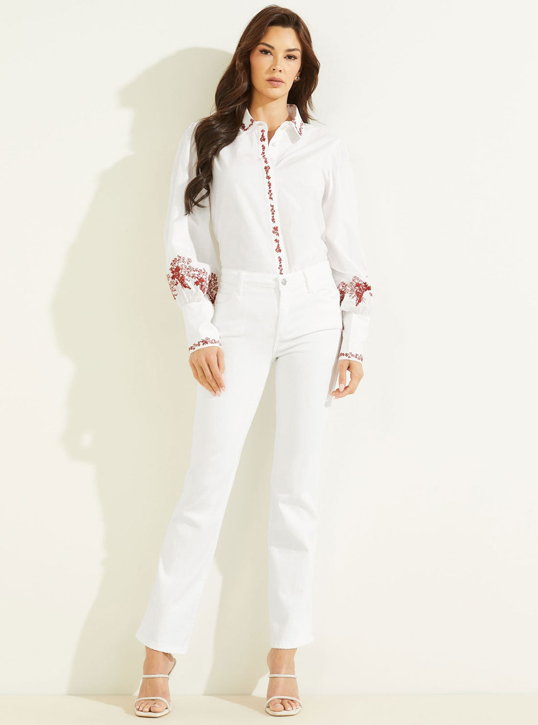Eco White Ravin Embroidered Shirt Eco White Ravin Embroidered Shirt