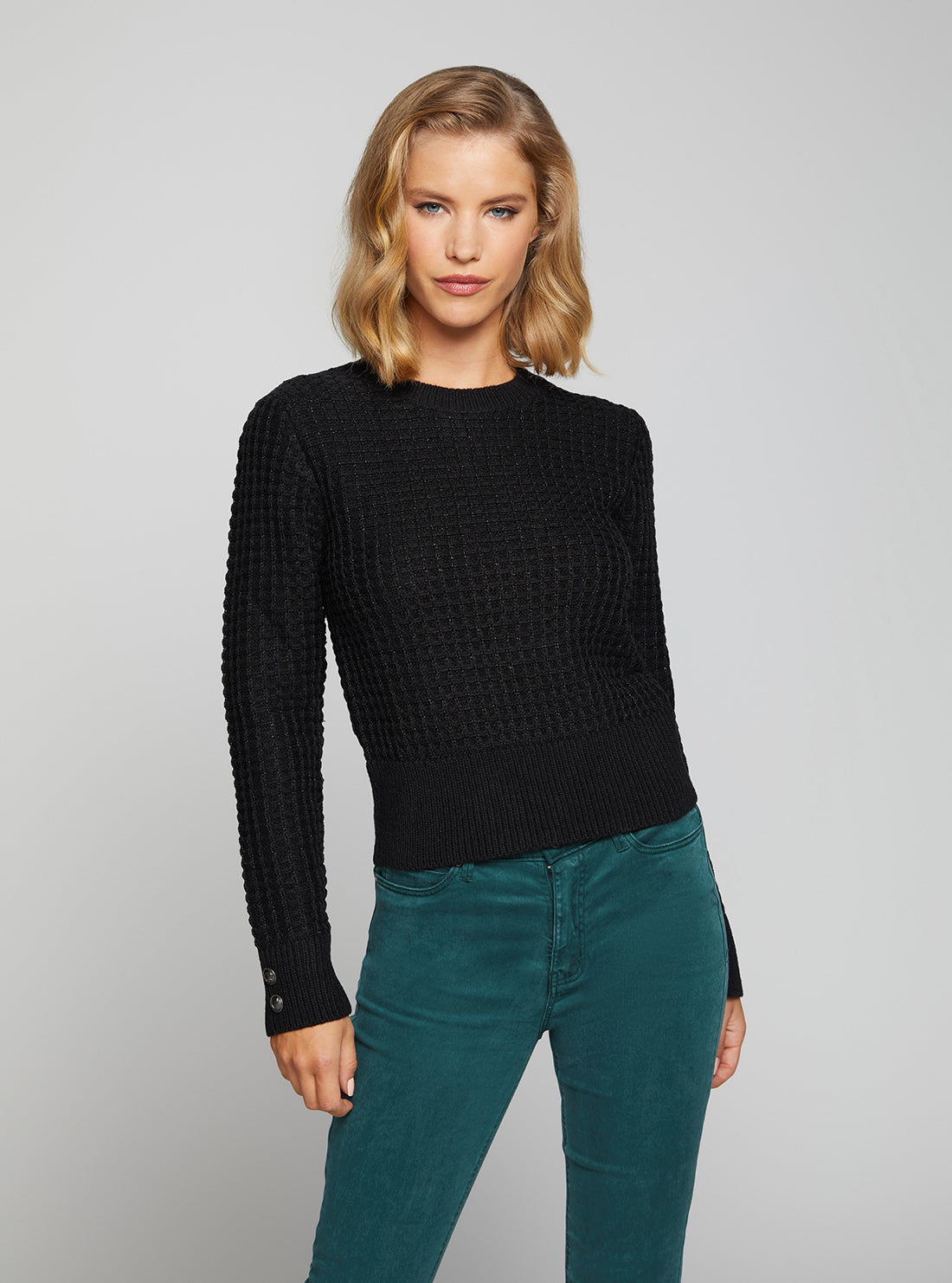 Black Multi Georgie Knit Top Black Multi Georgie Knit Top