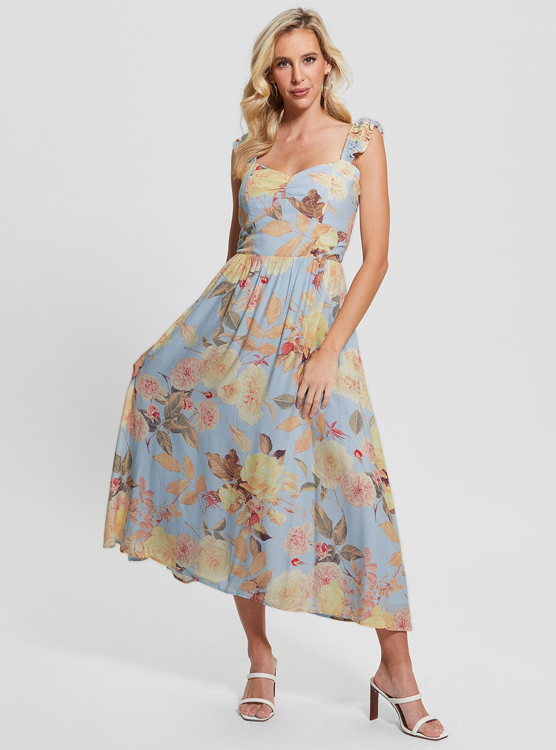 Peach Fiore Susanna Midi Dress Peach Fiore Susanna Midi Dress