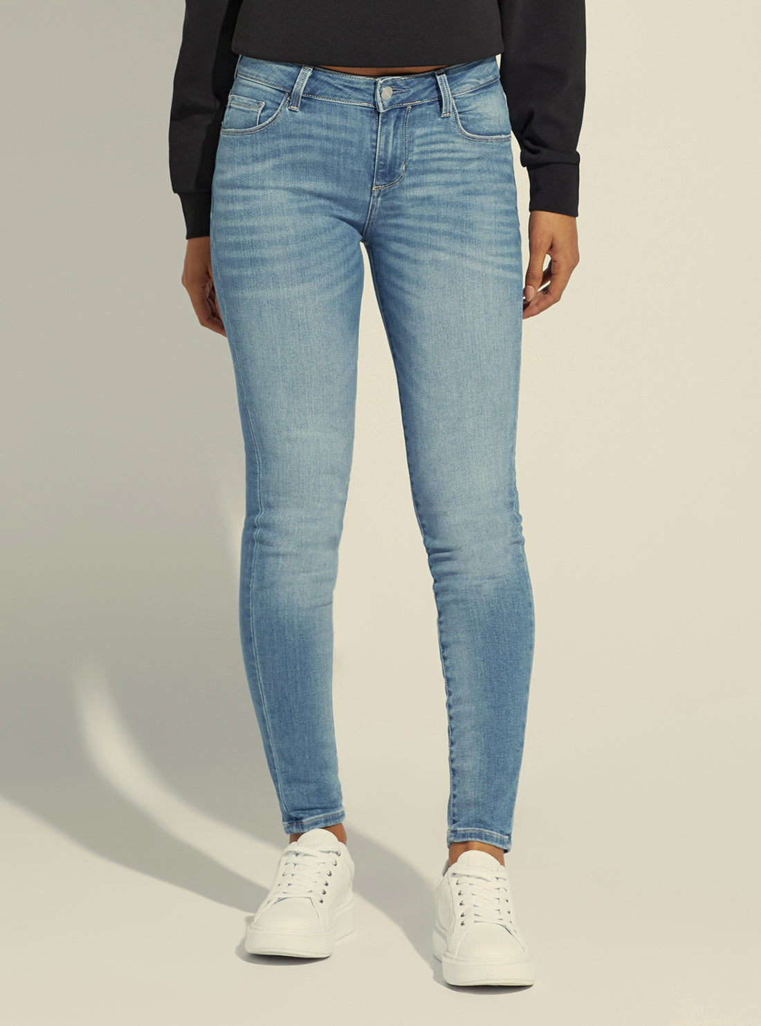 Annette Mid-Rise Skinny Denim Jeans in Carrie Light Wash Annette Mid-Rise Skinny Denim Jeans in Carrie Light Wash
