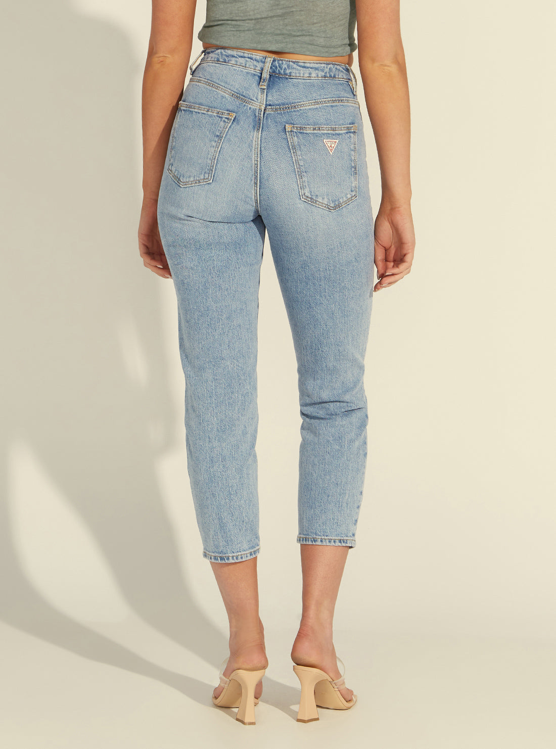 High-Rise Straight Leg Mom Denim Jeans In Authentic Light Wash High-Rise Straight Leg Mom Denim Jeans In Authentic Light Wash