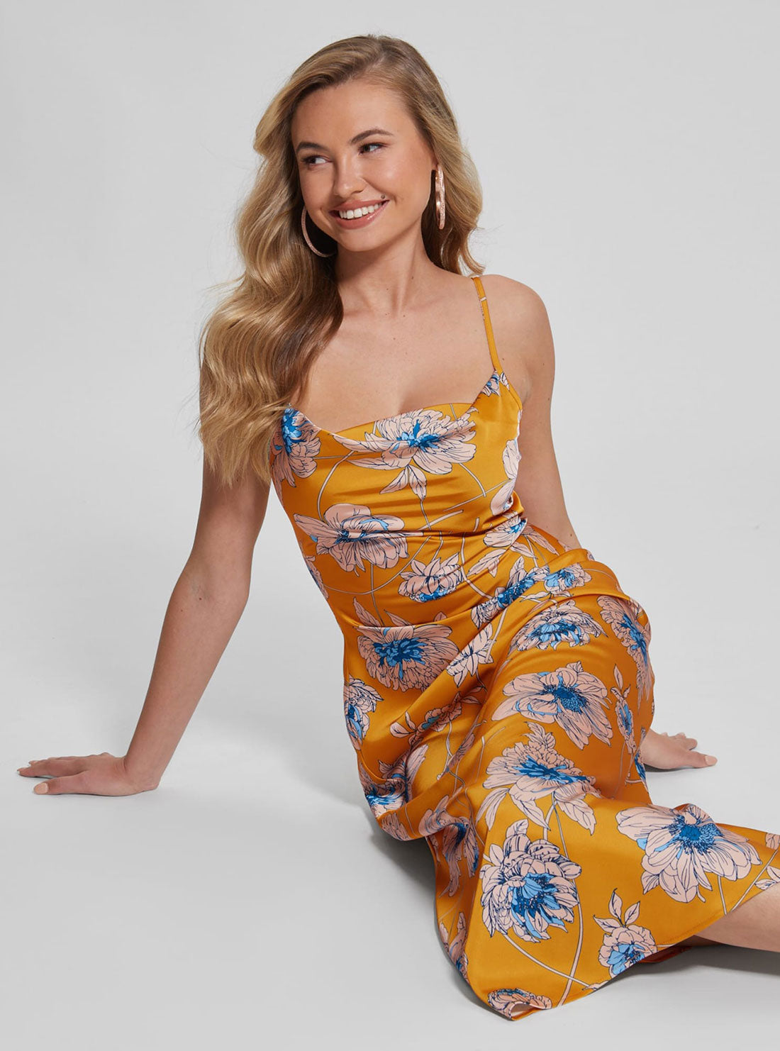 Eco Golden Bloom Print Akilina Maxi Dress Eco Golden Bloom Print Akilina Maxi Dress